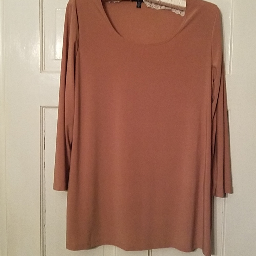 Nude, tunic style top